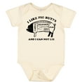 thumbnail image 3 of Inktastic I Like Pig Butts Boys or Girls Baby Bodysuit, 3 of 5