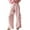 Pink, variant on CHWGFWL Wide Leg Pants Woman Women's Plaid Wide Leg Pants Summer Mid Rise Gingham Pants Comfy Pajama Pants Side Slit Tie Pants Trousers Pants for Women Womens Pants Palazzo Pants for Women(Khaki,S)