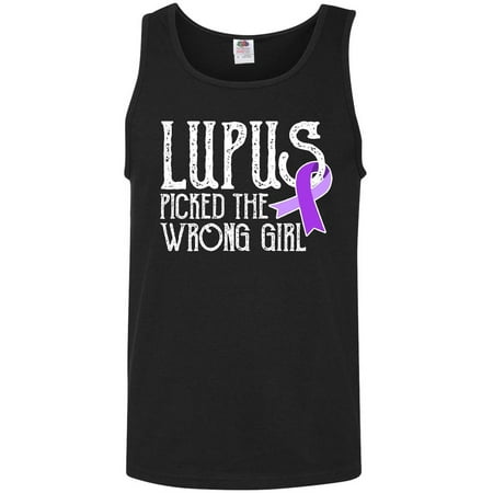 Lupus Picked The Wrong Girl with Ribbon Attached to S Men's Tank (Best Tank For Pico)