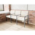 thumbnail image 3 of Pemberly Row Waiting Reception 3 Seat Tandem Seating Wood Frame in Beige, 3 of 5
