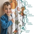 thumbnail image 3 of Thanksgiving Feast Family Gathering Fall Leaves and Pumpkins Kitchen Curtains Set of 2,42x63in Kitchen Curtains Fall Holiday Long Curtain, 3 of 5
