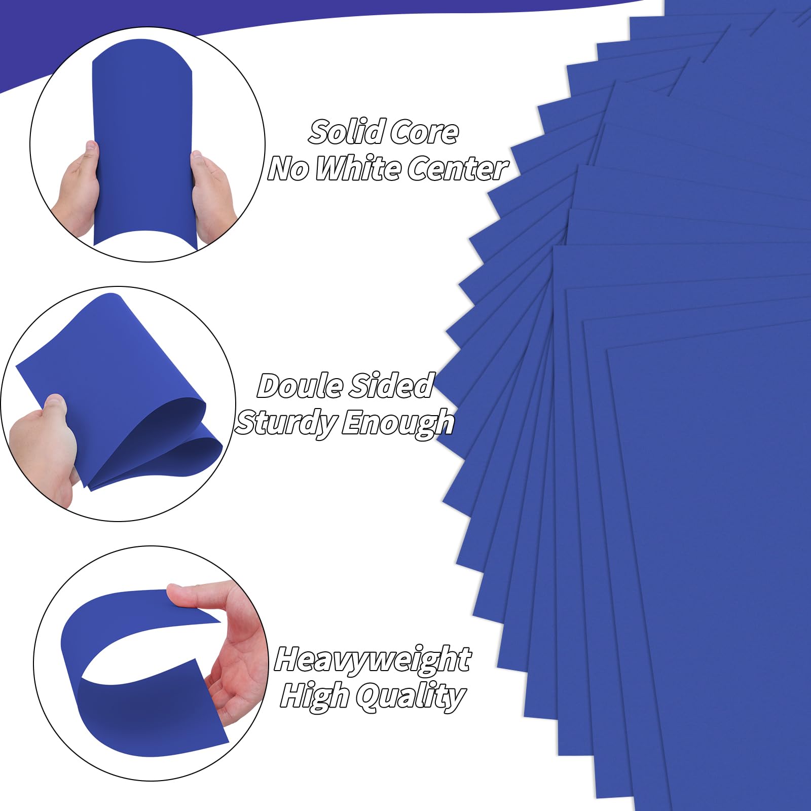 100 Sheets Blue Card Stock 8.5 X 11in 250gsm 92lb Cardstock Construction Paper Heavy Weight Printer For Invitations  Stationery Printing Scrapbooking Crafts Diy Cards