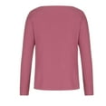 thumbnail image 4 of Annhoo Women's V Neck Knit Tops Long Sleeve Fall Loose Pullover Shirts Basic Solid Color Sweater Blouses, 4 of 5