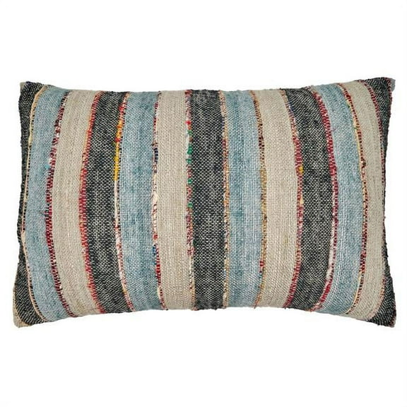 Saro Lifestyle Striped Down Filled Throw Pillow