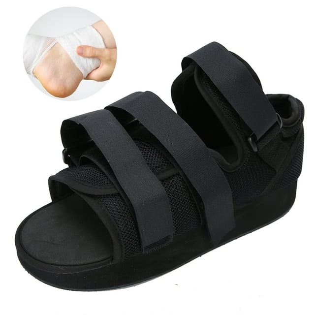 Zapato Postoperatorio fundido ANGGREK Bota Ortopédica Médica para pies Negro S M L
