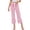 Hot Pink, variant on Womens Casual Pants Summer Striped Print Fashion Business Trousers Casual Straight Leg Lightweight Beach Vacation Slacks for Women Black