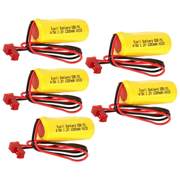 5pc Emergency Exit Lighting Battery Fits Lithonia ELB1210N ELB1P201N ELB1P2901N