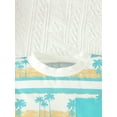 thumbnail image 5 of Bslissey Toddler Baby Boys Casual Shorts Sets Tree Print Short Sleeve T-shirt + Elastic Waist Rolled Hem Shorts 0-3T Infant Summer 2Pcs Outfits for Daily Beach, 5 of 9