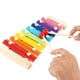 thumbnail image 5 of Xilófono de 8 notas Instrumento de percusión de madera cromático de arco iris colorido de 8 notas para niños pequeños, 5 of 10