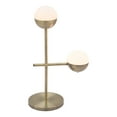 thumbnail image 3 of Waterloo Table Lamp White & Bronze Table Lamp, Modern Style, Works with dimmer (Dimmer Not Included), Steel, Lighting Table Lamps, 3 of 5