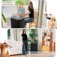 thumbnail image 5 of Recycling Bin for Kitchen, Indoor Home Recycle Bins with Wheel, 29 Gallons Large Recycling bin with 2 Removeable Reusable Inner Bags, for Bottles Cans Glass Plastice Cartons(Black), 5 of 6