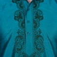 thumbnail image 4 of Maple Clothing Kurta Pyjama pour Homme Inde Vêtements d'Arts (Turquoise, TG), 4 of 5