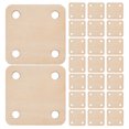 thumbnail image 1 of 36 tarjetas cuadradas de madera en blanco para telar, con 4 agujeros. Ideales para manualidades, proyectos de bricolaje y decoración del hogar. Tejido fácil y rápido., 1 of 8