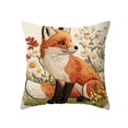 thumbnail image 2 of Tuvgenk Polyester Throw Pillow Covers 18x18 In Indoors Pillowcases Multicolor Furry Fox for Couch, 2 of 6