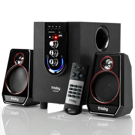 Frisby FS-6200BT Bluetooth Wireless 2.1 CH Media Subwoofer Speaker System w/ Remote