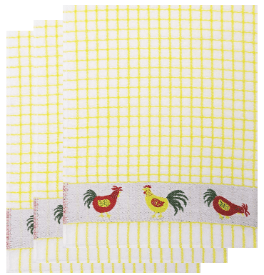 Samuel Lamont Poli-Dri 3-Piece Kitchen Tea Towel Set 100% Cotton Ultra Absorbent