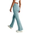 thumbnail image 6 of Otvok Ladies Textured Knit Bottoms, Stretch Waist Fashion Flare Pants for Shopping & Leisure Wear, 6 of 7