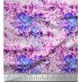 thumbnail image 1 of Soimoi Crepe Silk Fabric Leaves & Texture Printed Fabric 1 Yard 42 Inch Wide, 1 of 2