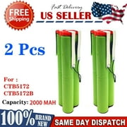 2 Pack Replacement Snap-On Battery CTB5172 7.2V Ni-MH 7.2 VOLT