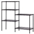 thumbnail image 5 of 5-Tier Changeable Assembly Carbon Steel Standing Shelf Units,Wire Shelving Unit for Pantry,Home,Kitchen,Garage,Size 22" x 12" x60"(Black), 5 of 6