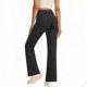 thumbnail image 4 of Pincandy Women's Solid Color Gabardine Pants - Elastic Waist, Loose Fit with Side Pockets, Perfect for Casual Sports & Daily Activities, 4 of 7