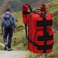 thumbnail image 3 of Mochila de senderismo portátil de 30 l para hombre, ideal para viajes y escuela. rojo, 3 of 9