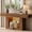 Rustic Oak, variant on Homieasy 63" Farmhouse Console Table - Rustic Oak,LED Lights & Charging Station, Narrow Sofa Table for Entryway, Living Room, Foyer, Hallway, Behind Couch
