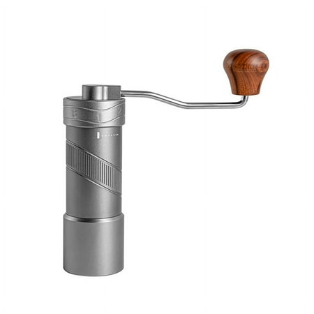 

Manual Coffee Grinder Stainless Steel Handmade Coffee Bean Grinders Mill for Kitchen Coffee Milling Machine-Silver Gray