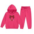 thumbnail image 4 of Christmas Girls Sweatsuits Cute Long Sleeve Pullover Sweatshirt and Sweatpants Tracksuits 2 Pieces Clothes for Girls 2-13 Years, 4 of 5