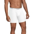 thumbnail image 3 of Fruit of the Loom Men's CoolZone Fly White Boxer Briefs, 5 Pack, 3 of 8