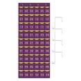 thumbnail image 4 of Cuadro de bolsillo para aula con ganchos, organizador de tarjetas para colgar sobre la puerta con números, organizador colgante para dormitorio Púrpura, 4 of 8