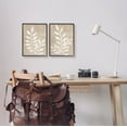 thumbnail image 2 of Stupell Industries Boho Botanical Leaf Silhouette Graphic Art Black Framed Art Print Wall Art, Set of 2, Design by Natalie Carpentieri, 2 of 8
