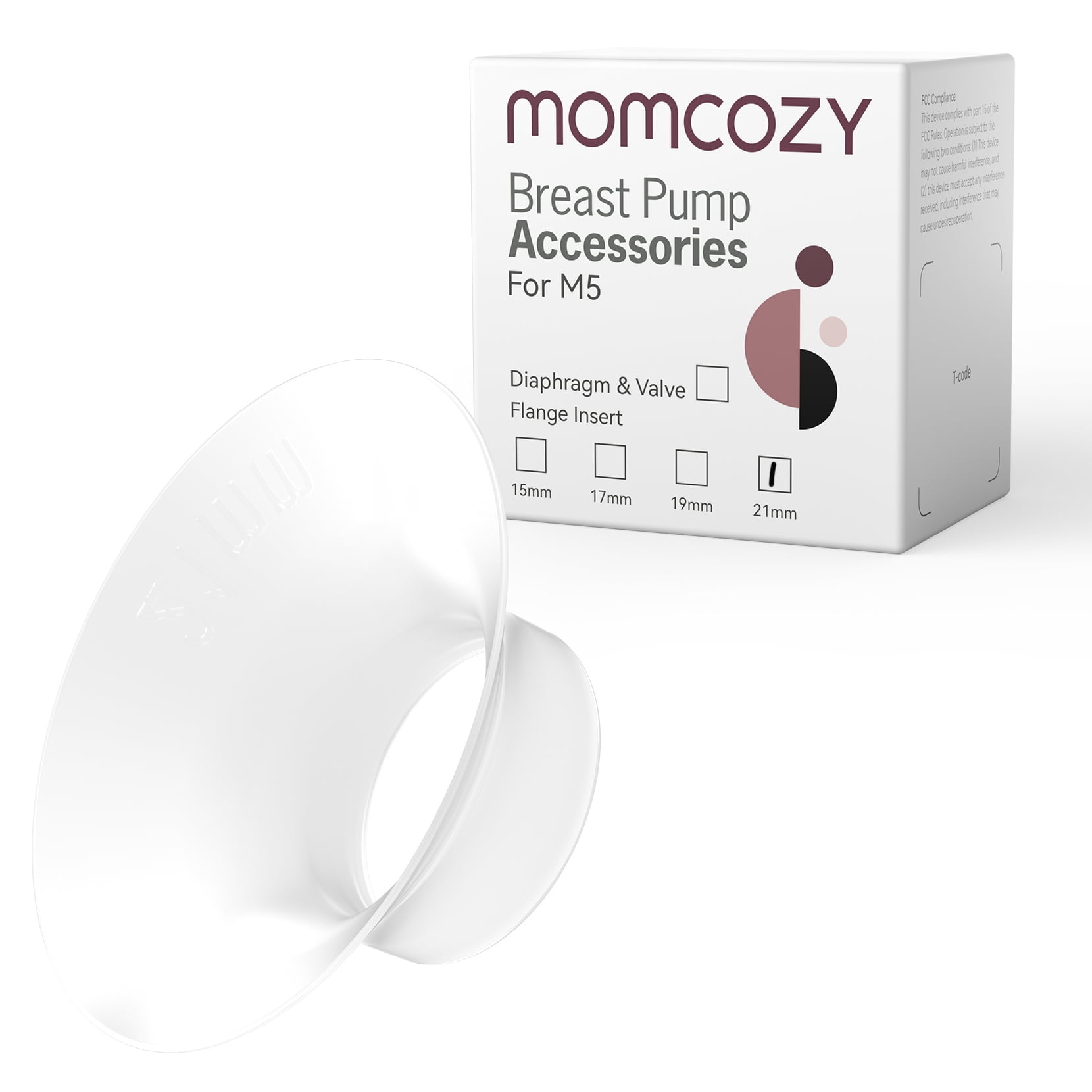  Momcozy Duckbill Valves & Silicone Diaphragm Compatible with Momcozy  M5. Original Momcozy M5 Breast Pump Replacement Accessories, 1 Pack : Baby