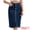 Deep Blue, variant on Women's Denim Raw Hem Button Down Pencil Skirts X-Large Deep Blue