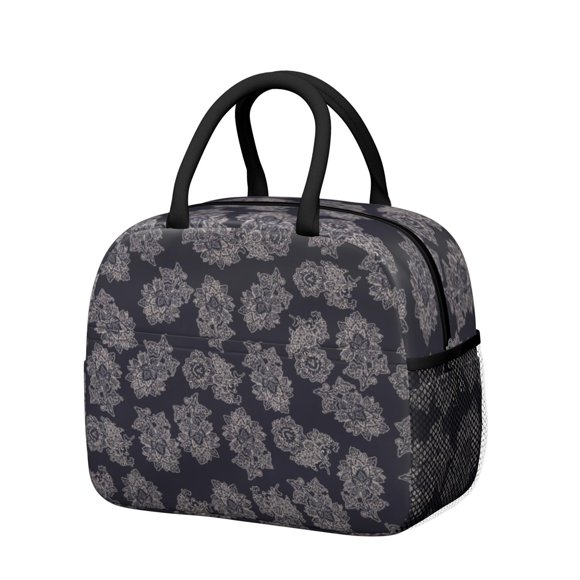 Sac à Lunch Isotherme avec Motif Gothique Étoilé, Sac Isotherme Réutilisable, Rangement Multifonctionnel pour Déjeuner au Bureau, Pique-Nique et Voyage
