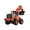 Orange, variant on Die-Cast Engineering Car Yellow Alloy Forklift Model Toy, Pull Back Construction Vehicle, Simulation Dump Truck Loader Metal Toy Car