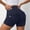 Navy, variant on Women's High Waisted Yoga Shorts with Pockets Dressy 2026 Summer Elastic High Waisted Seamless Workout Lifting Gym Vacation Shorts