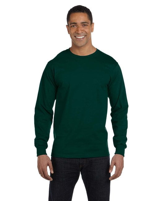 Style # G644 - Original Label XL - Gildan Adult Softstyle 45 Oz Long-Sleeve T-Shirt Charcoal 