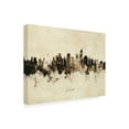 thumbnail image 2 of Michael Tompsett 'Jakarta Skyline Indonesia Vintage' Canvas Art, 2 of 3