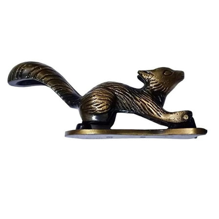 Shristy Hardware "Squirrel" Decorative Iron Door Knocker - (Pack of 1 Antique Brass Finish)