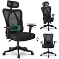 thumbnail image 1 of MotionGrey - MC3 Ergonomic Office Chair - Comfy High Mesh Back Support with Adjustable Armrests - Black Desk Computer Chairs Perfect for Home Gaming and Offices, 1 of 8