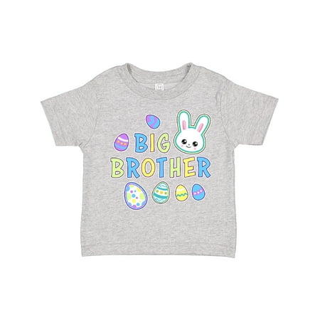 

Inktastic Big Brother with Bunny Face and Easter Eggs Boys Toddler T-Shirt