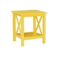 thumbnail image 2 of Home Square 2-Piece Furniture Pinewood End Table Set in Yellow, 2 of 10