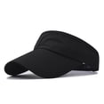 thumbnail image 2 of Audhol Sun Visor Adult Casual Fashion Solid Adjustable Outdoor Sunshade Breathable Visors Hat Visor Hats for Women Black One Size, 2 of 6