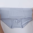 thumbnail image 7 of WAVSUF Boys Cotton Brief Underwear Lightweight Classic Fit Elastic Waist Summer Soft Breathable Underwear 3 Pack Blue Size 8, 7 of 7