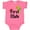 Hot Pink, variant on First Mate pirate with parrot and bandanna Boys or Girls Baby Bodysuit