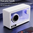 thumbnail image 5 of Reloj con Altavoz Bluetooth Retro Portátil, Barra de Sonido Transparente Inalámbrica de Alta Fidelidad con Luz RGB, Reproductor de Música de Audio con Tarjeta TF B G, 5 of 5