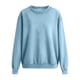 thumbnail image 5 of RKSTN Denim Sweatshirt for Women Oversized Crewneck Hoodless Sweatshirts Tops Womens Casual Solid Plus Size Round Neck Loose Comfy Long Sleeve T Shirt Fall Spring Clothes, 5 of 10