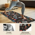 thumbnail image 4 of Black Flower Skull Pattern Hot Yoga Mat Towel Non Slip for Hot Yoga - Quick-Drying Yoga Mat Cover with 4 Corner Pockets with Travel Bag - Hot Yoga Towel Non Slip Grip Moisture Wicking Sweat 70"x26", 4 of 6