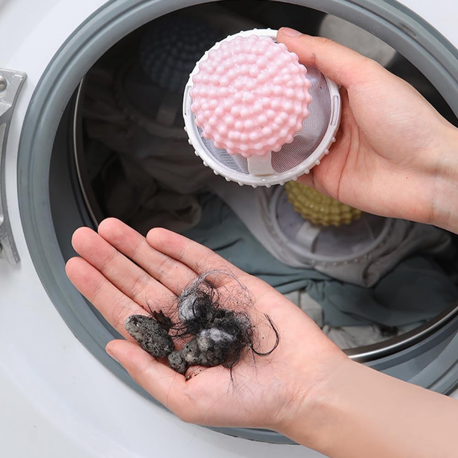 Reusable Lint Catcher For Washing Machines Floating Hair And Pet Dog